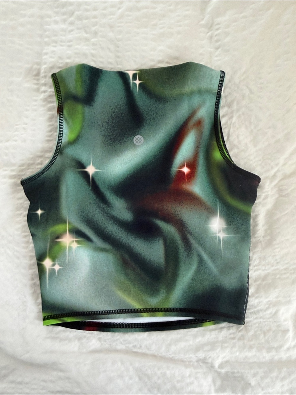 Stance Women's Dark Green Nebula Crop Tank Top - Picture 5 of 6